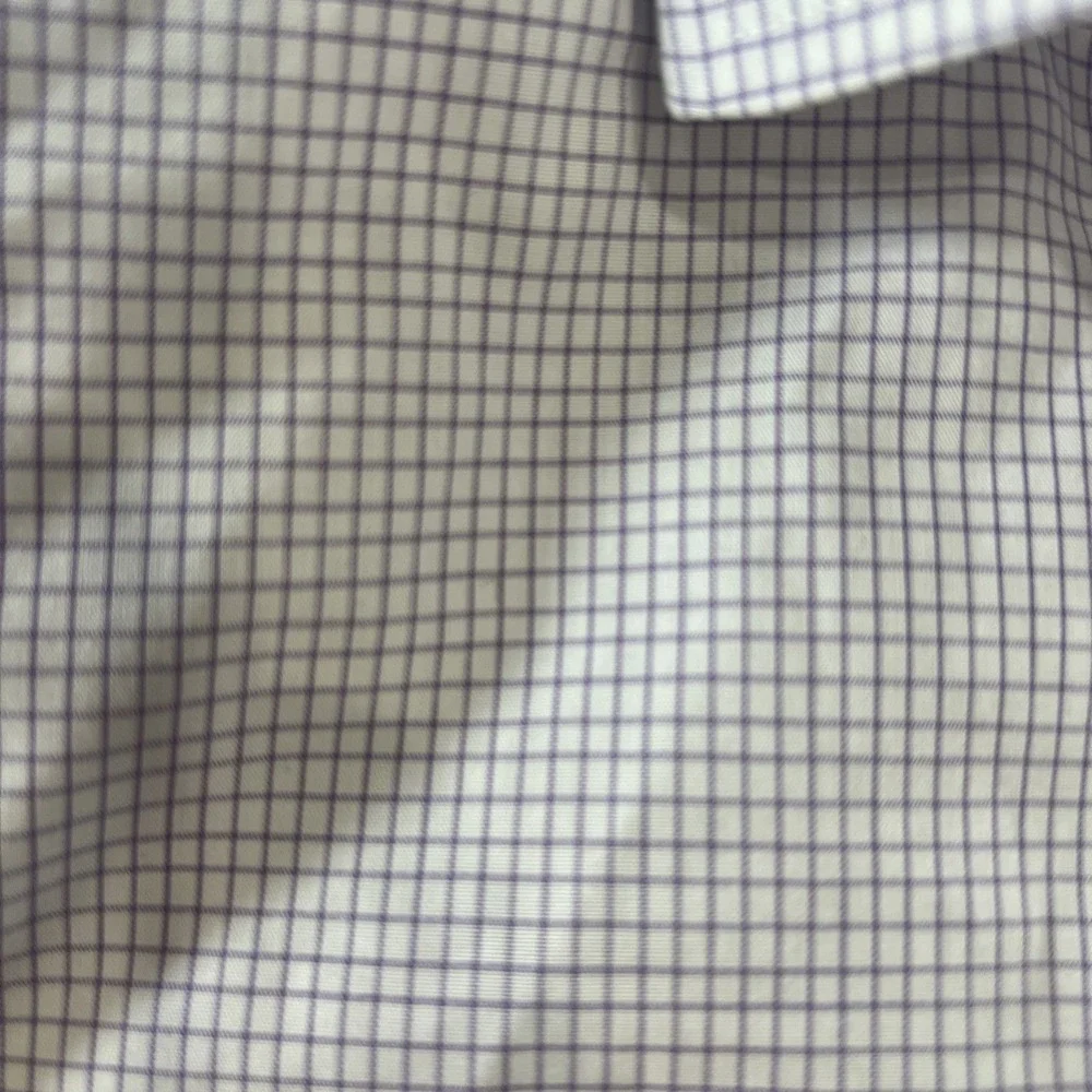 Banana Republic Mens Plum‎ Plaid Long Sleeve Button Up Size Xl  Beautiful 459